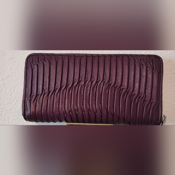 Purple Coach Shoulder Crossbody Bag With Matching Wallet - Picture 8 of 9